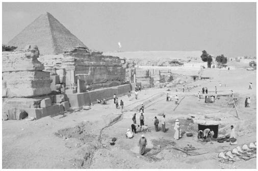 The Chepren pyramid in Giza, Egypt. (ARCHIVE PHOTOS, INC.)