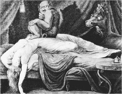 "The Nightmare" engraving by Henry Fuseli. (FORTEAN PICTURE LIBRARY)